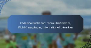 Kadeisha Buchanan: Stora utmärkelser, Klubbframgångar, Internationell påverkan