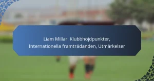 Liam Millar: Klubbhöjdpunkter, Internationella framträdanden, Utmärkelser